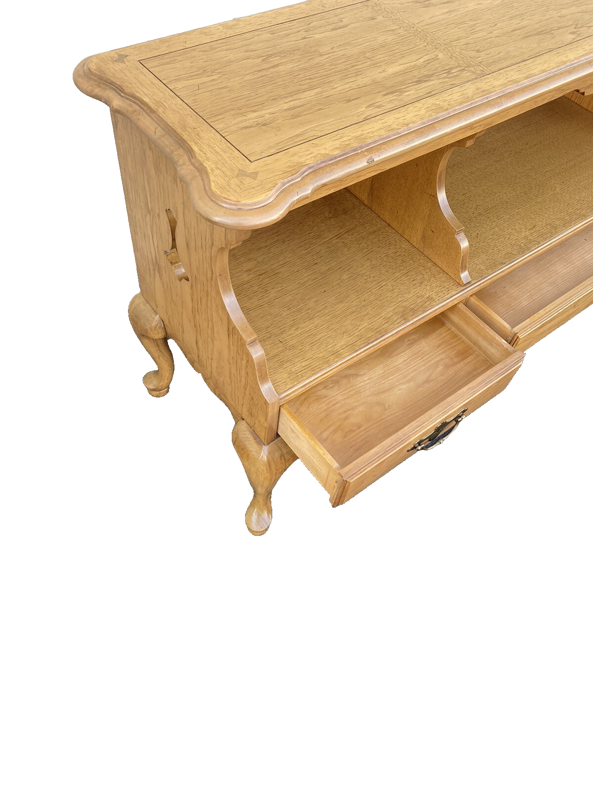 66219   Thomasville Country Manor  Oak Bookcase Curio Cabinet