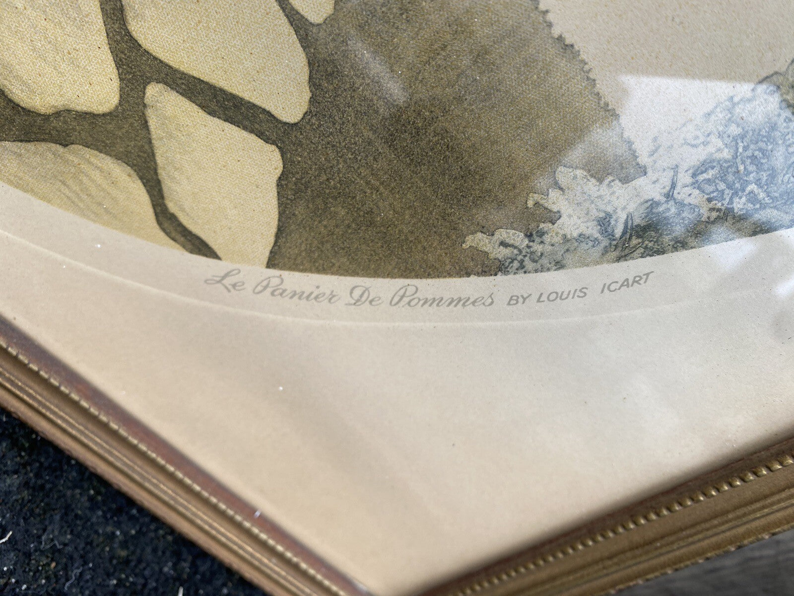 65135 Old ICART Print LE PANIER DE FOMMES Morris Bender INC