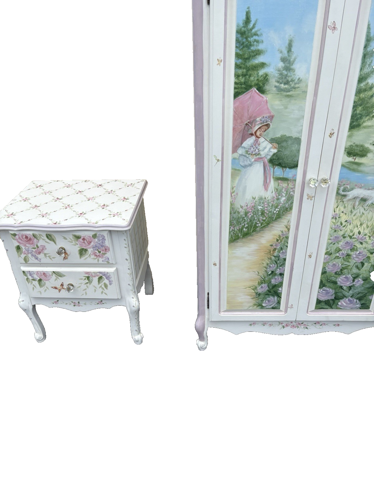 66646 Custom Hand Made High Chest Chifferobe Wardrobe Cabinet