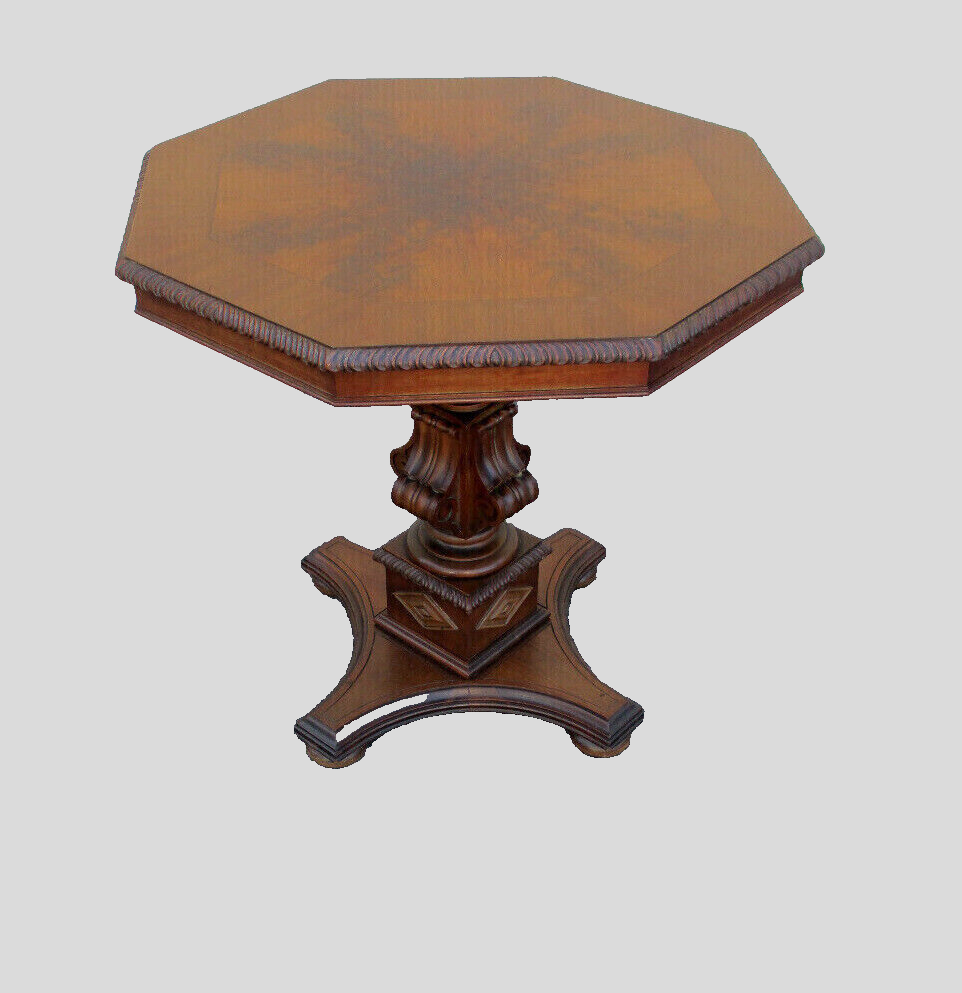 63354  Inlaid Walnut Lamp Table Nightstand Stand Imperial Grand Rapids Furniture