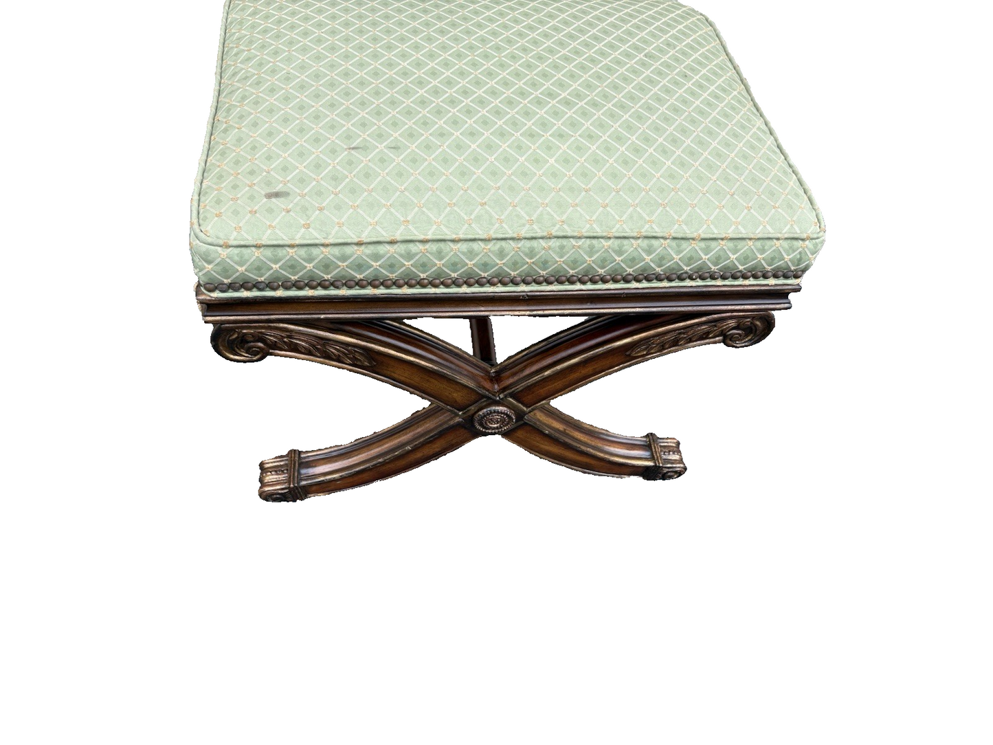 66698 Decorator Modern X Stool Bench Ottoman