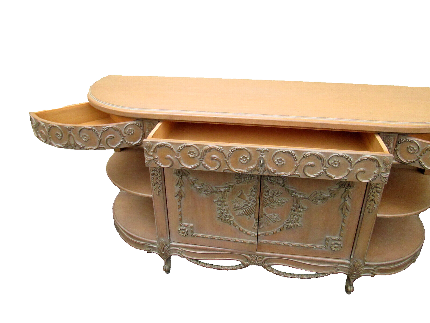 58310 ROSSI BROTHERS CUSTOM CABINET MAKERS PHILADELPHIA CARVED SERVER CABINET
