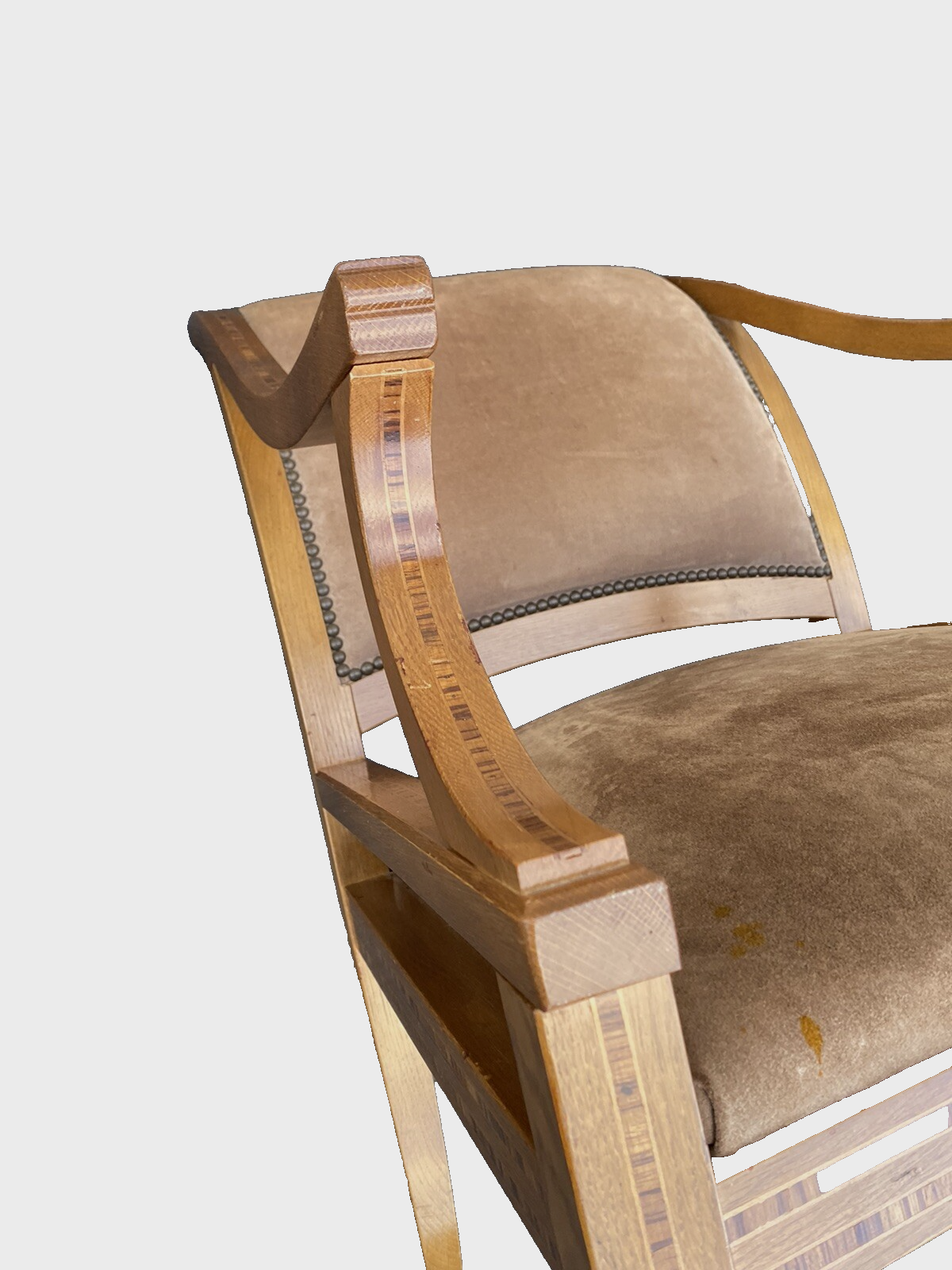 66102 QUALITY Custom Hand Made KREISS COLLECTION Inlaid Armchair Chair