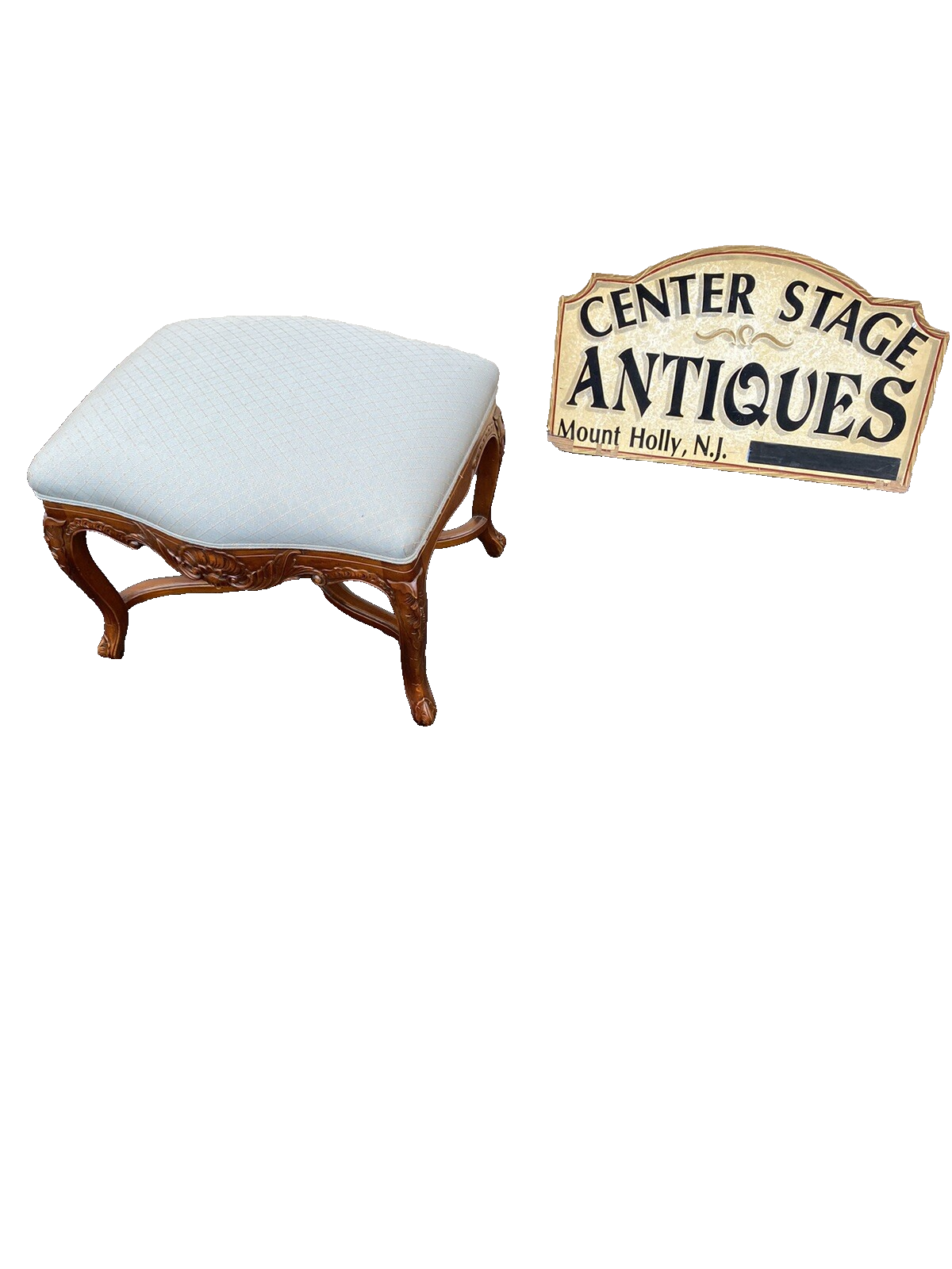 65509 French Country Quality Vanity stool Ottoman