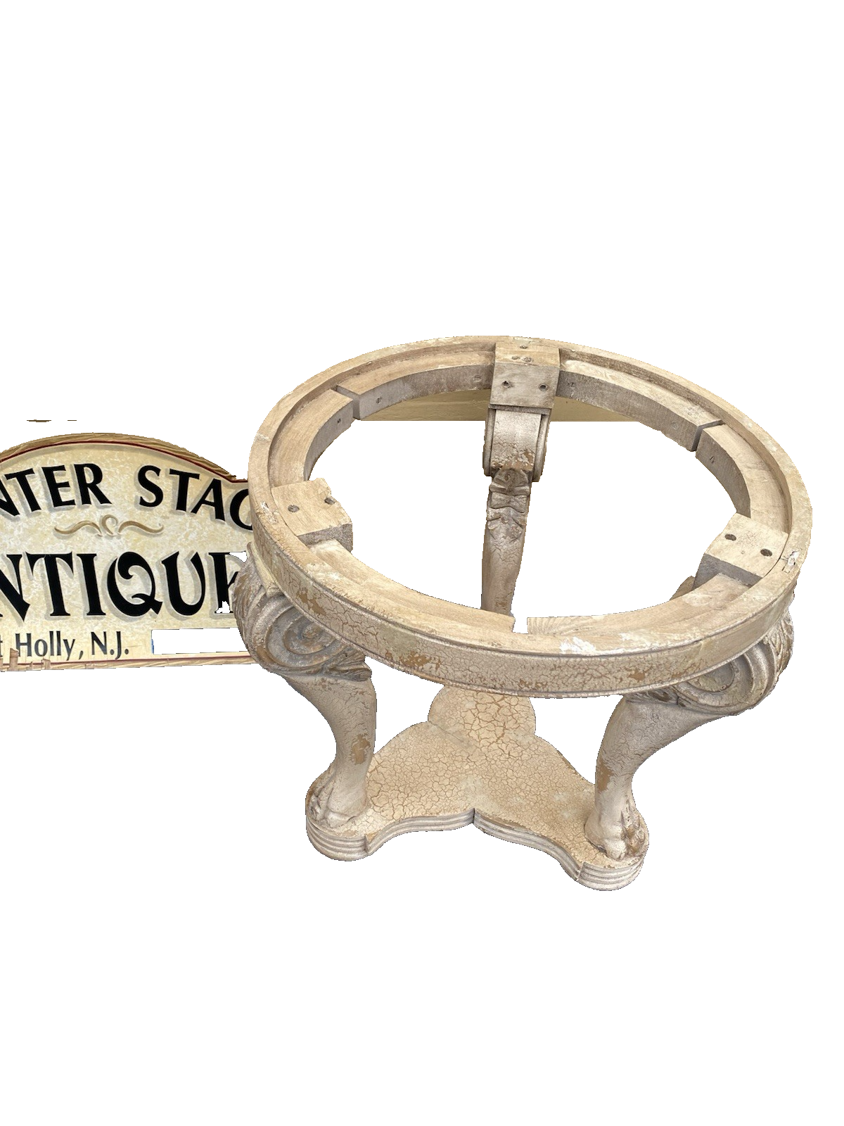 65705 Marble Top Lamp Table Stand