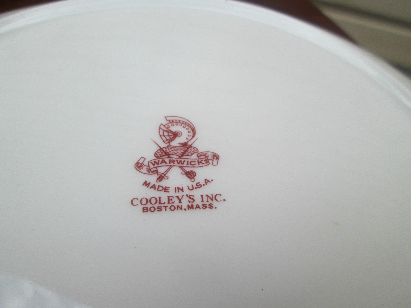 COL WW:  SET OF 10 WARWICK VINTAGE PORECLAIN FLORAL DINNER PLATES