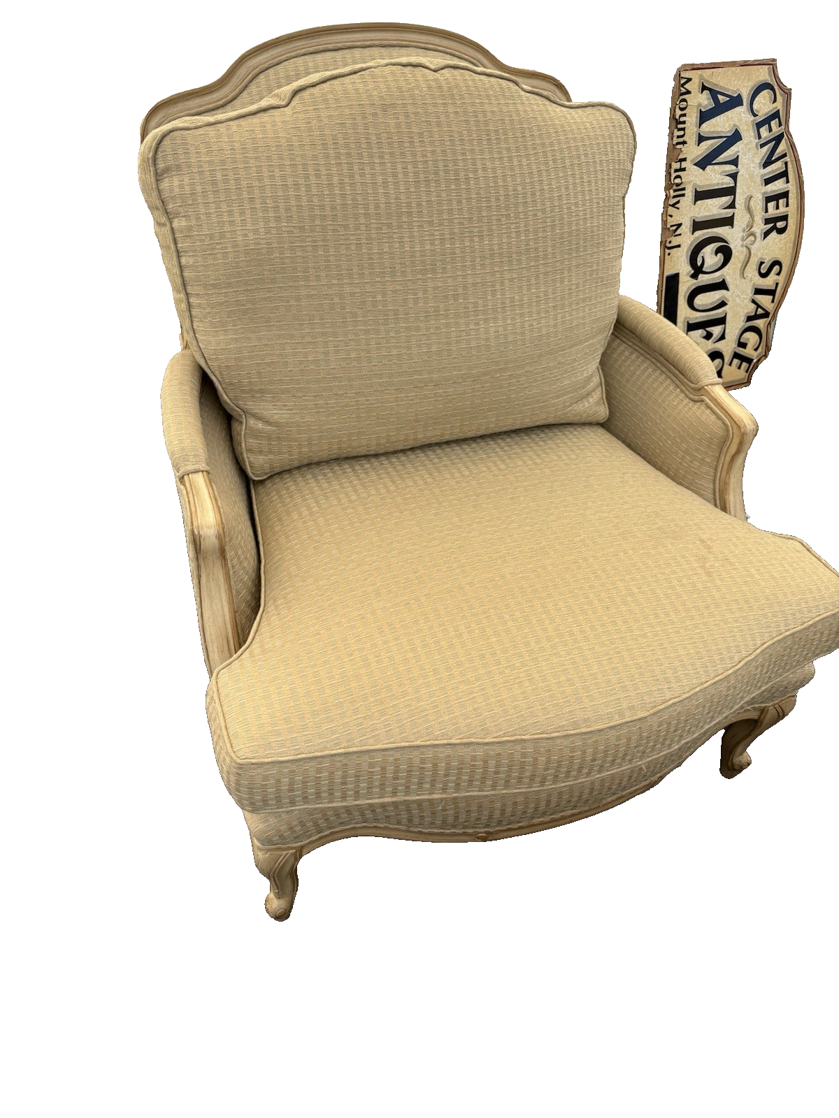 66694   CENTURY Furniture Louis XV Chair with  Stool