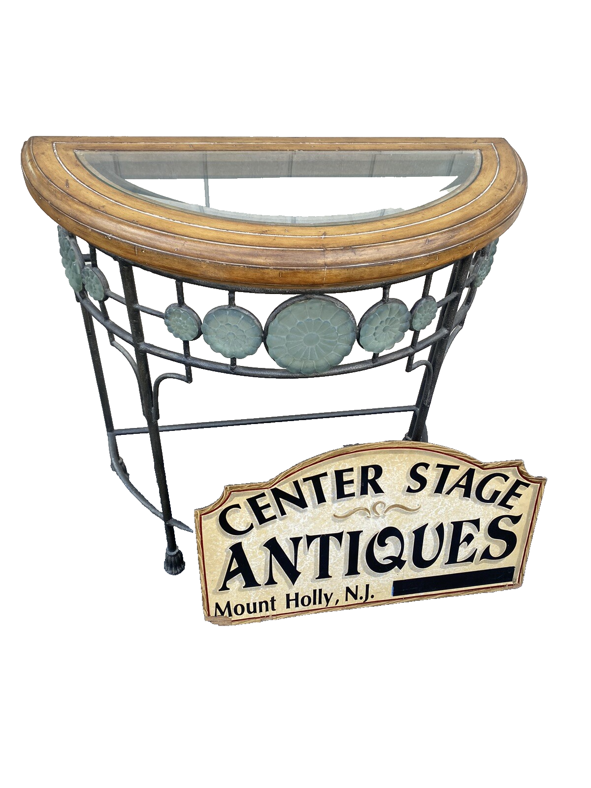 65884 Fancy Decorator Console Table with Mirror