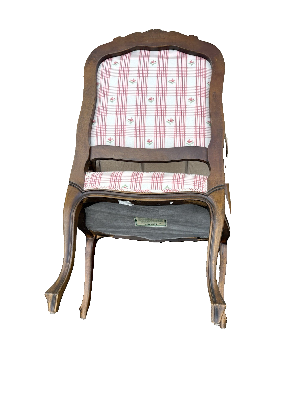 66768  Pair Ethan Allen Bergere LOUIS XV Armchair Chair s