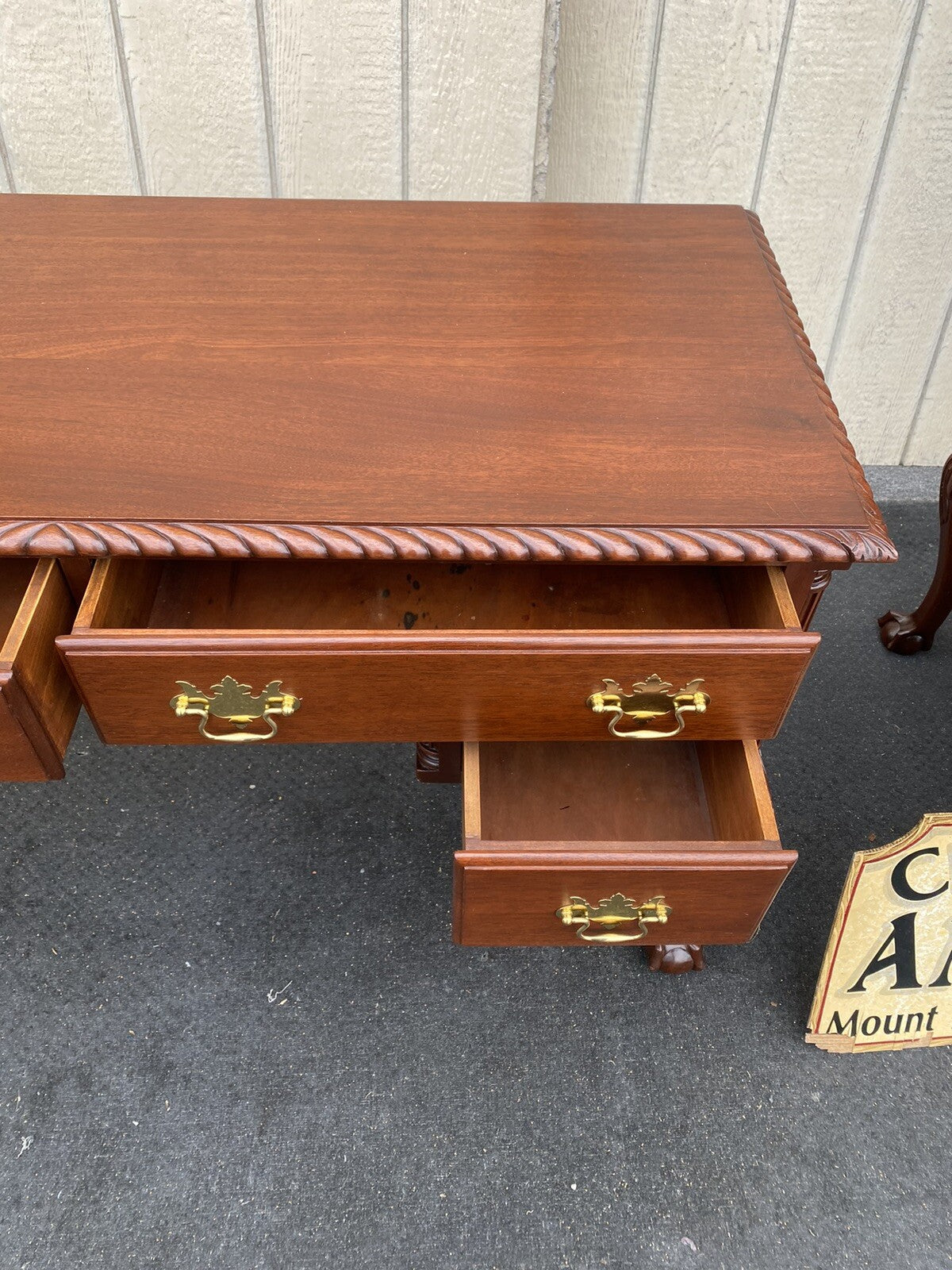 66073 Solid Mahogany Vanity Desk CUSTOM MADE