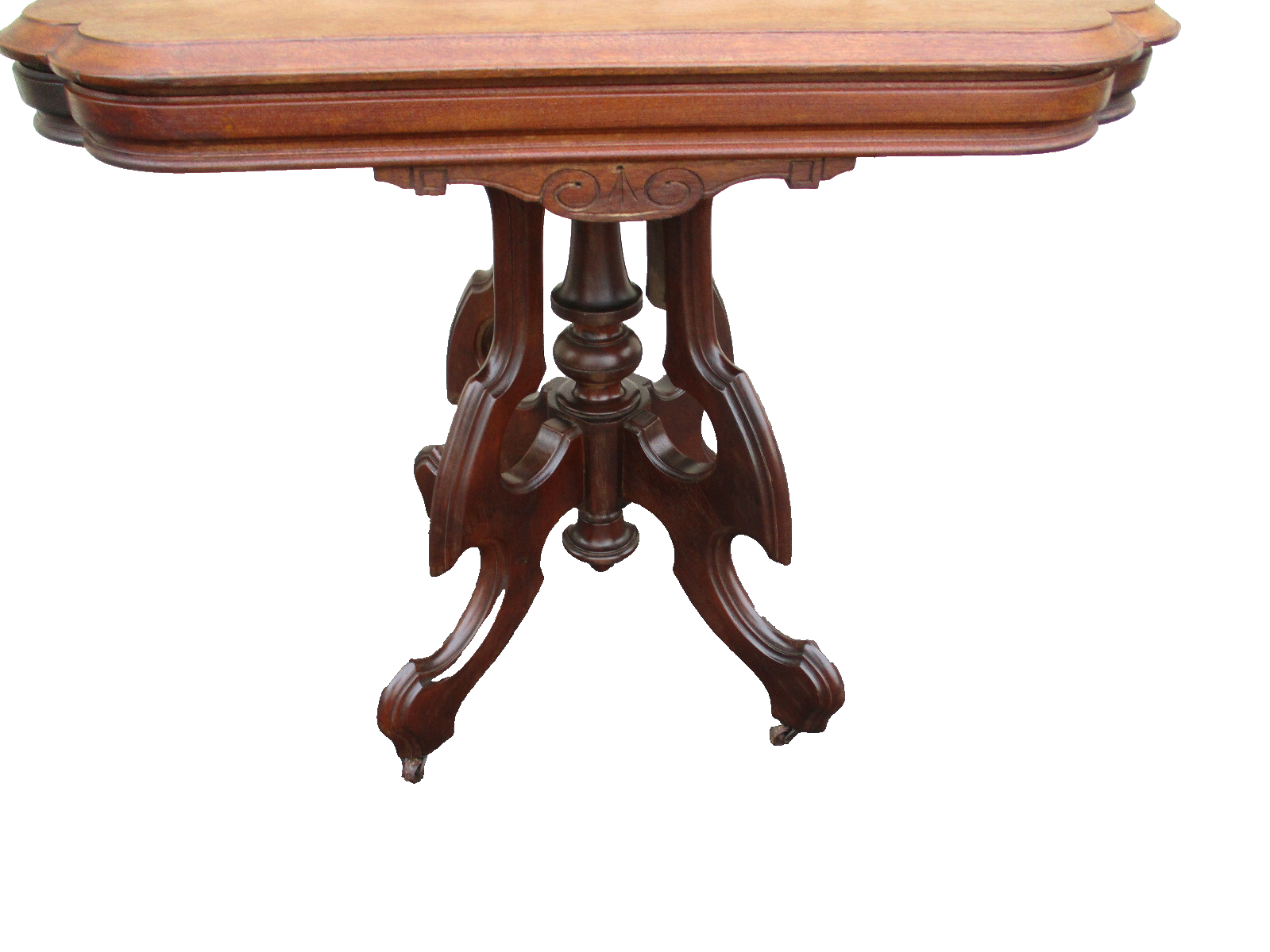 62691  Antique Victorian Walnut Lamp Table Stand