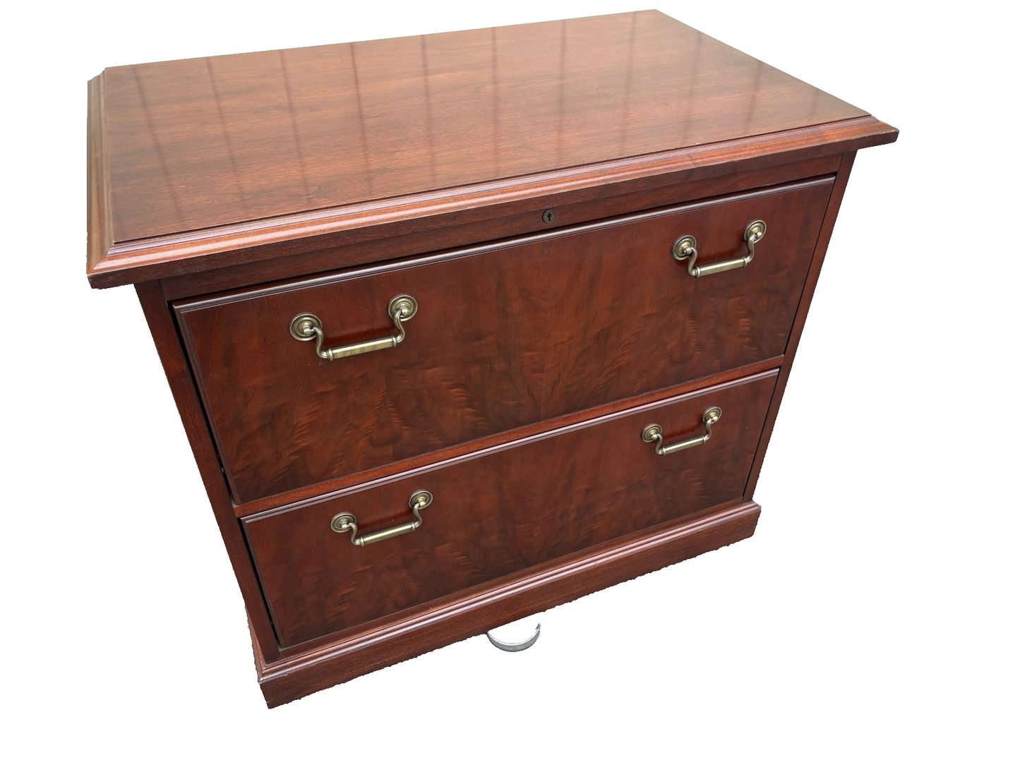00001 Mahogany KIMBALL Furniture  2 Drawer Lateral File Cabinet