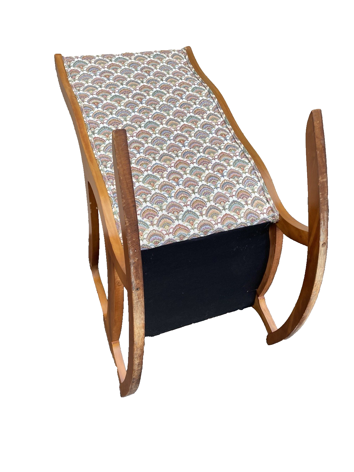 66450 Maple Upholstered Rocker Rocking Chair