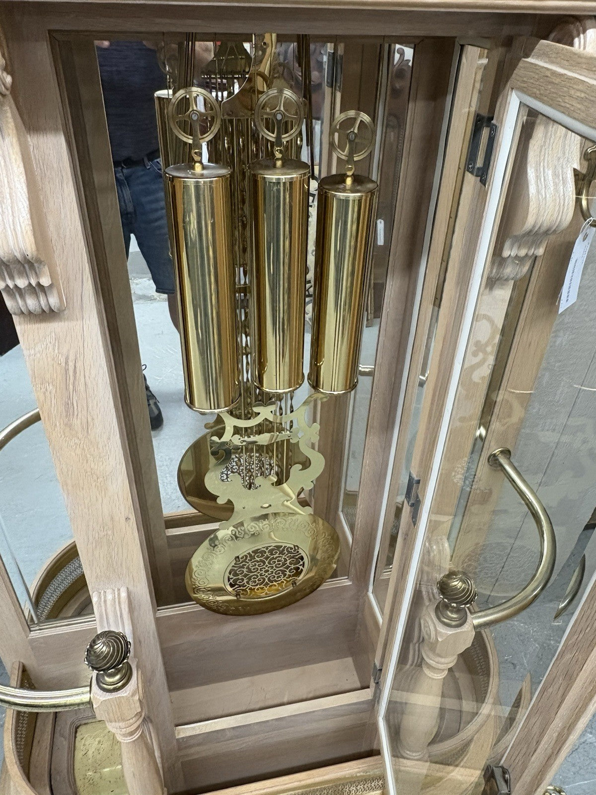 66395   Modern RIDGEWAY Grandfather Clock Hatrack Umbrella Stand