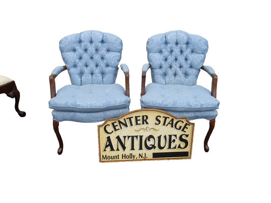 64167  Pair Mahogany Bergere Armchair Chair s