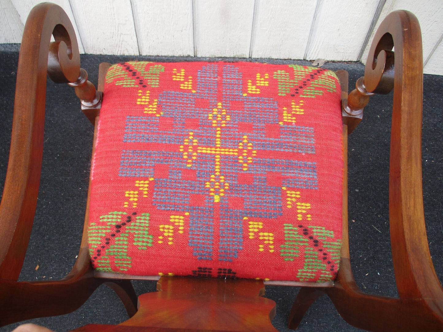 64103  Set 5 Antique Mahogany Dining Chairs Chair s