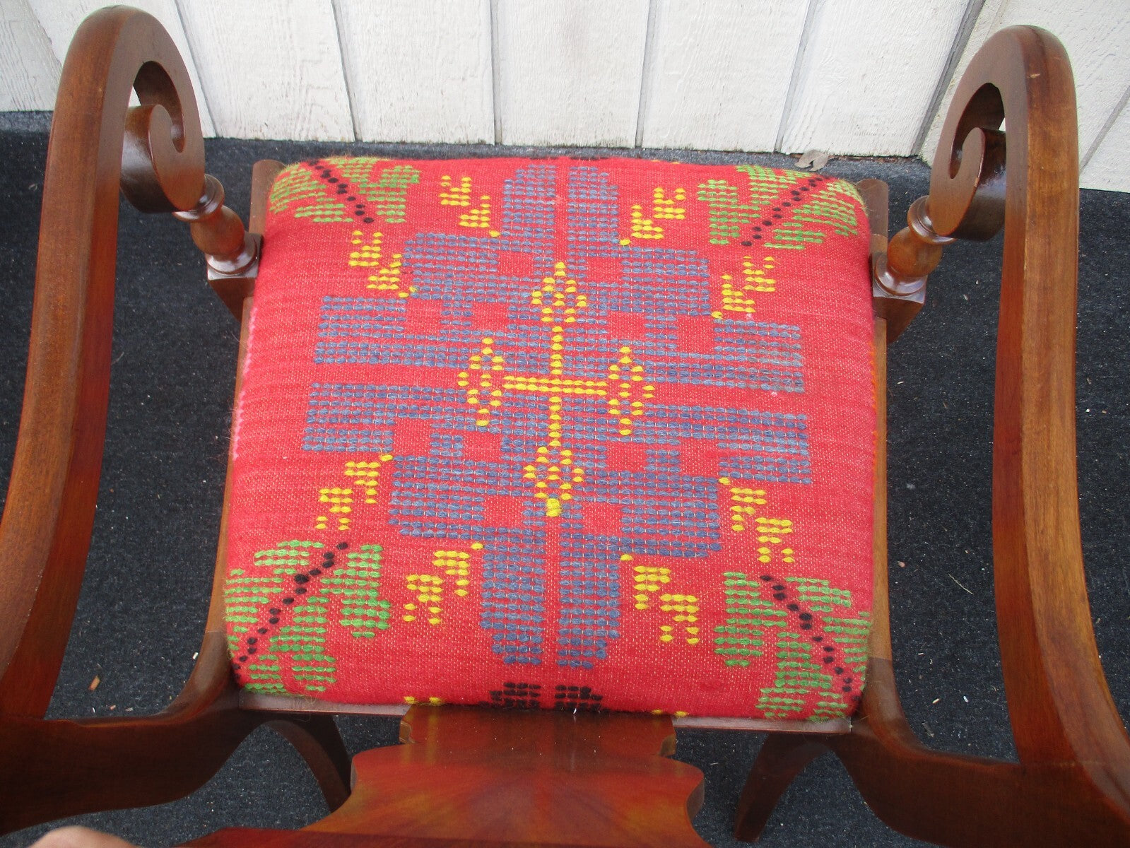 64103  Set 5 Antique Mahogany Dining Chairs Chair s