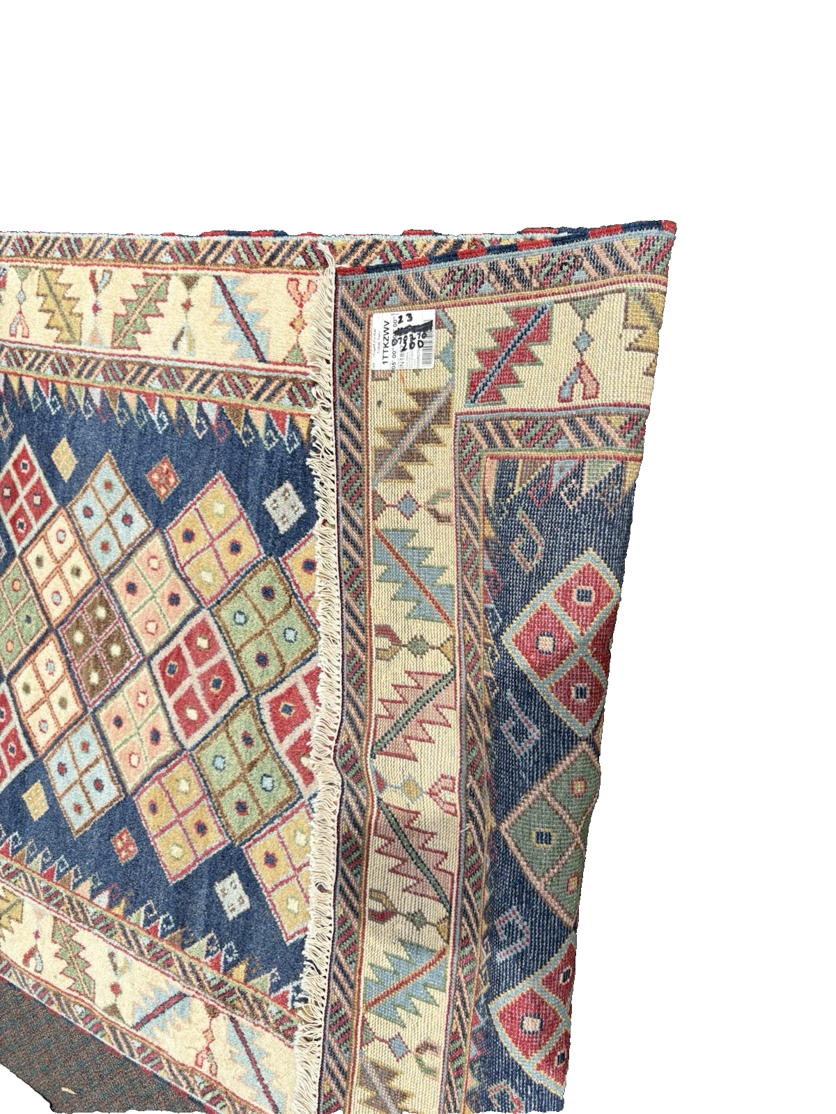 RUG 12: Oriental Wool KAZAK WEAVE TRIBAL TWO  Rug Carpet SIZE 57" x 83"