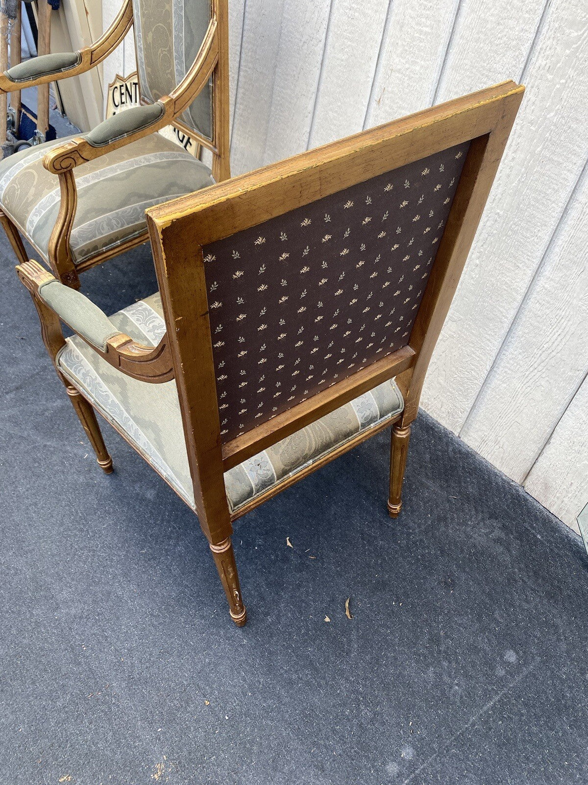 64695 Pair Ethan Allen Heppelwhite Armchairs