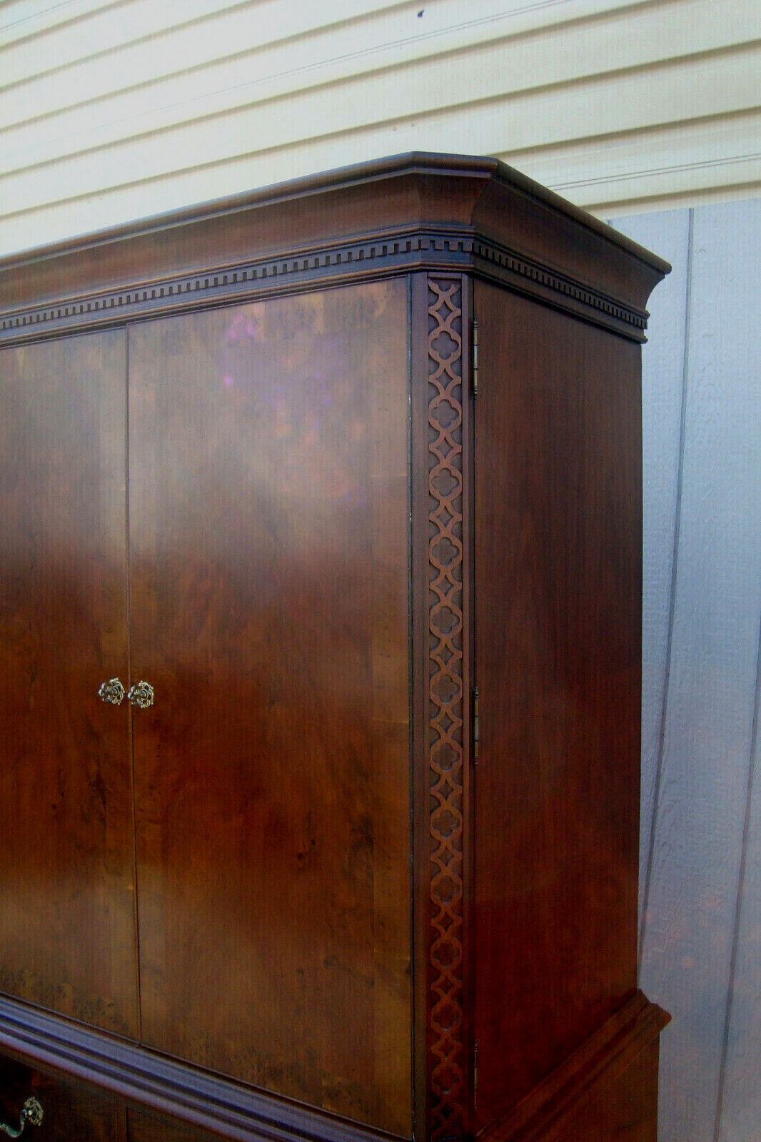 61768   HICKORY CHAIR Wardrobe High Chest Entertainment Cabinet  QUALITY