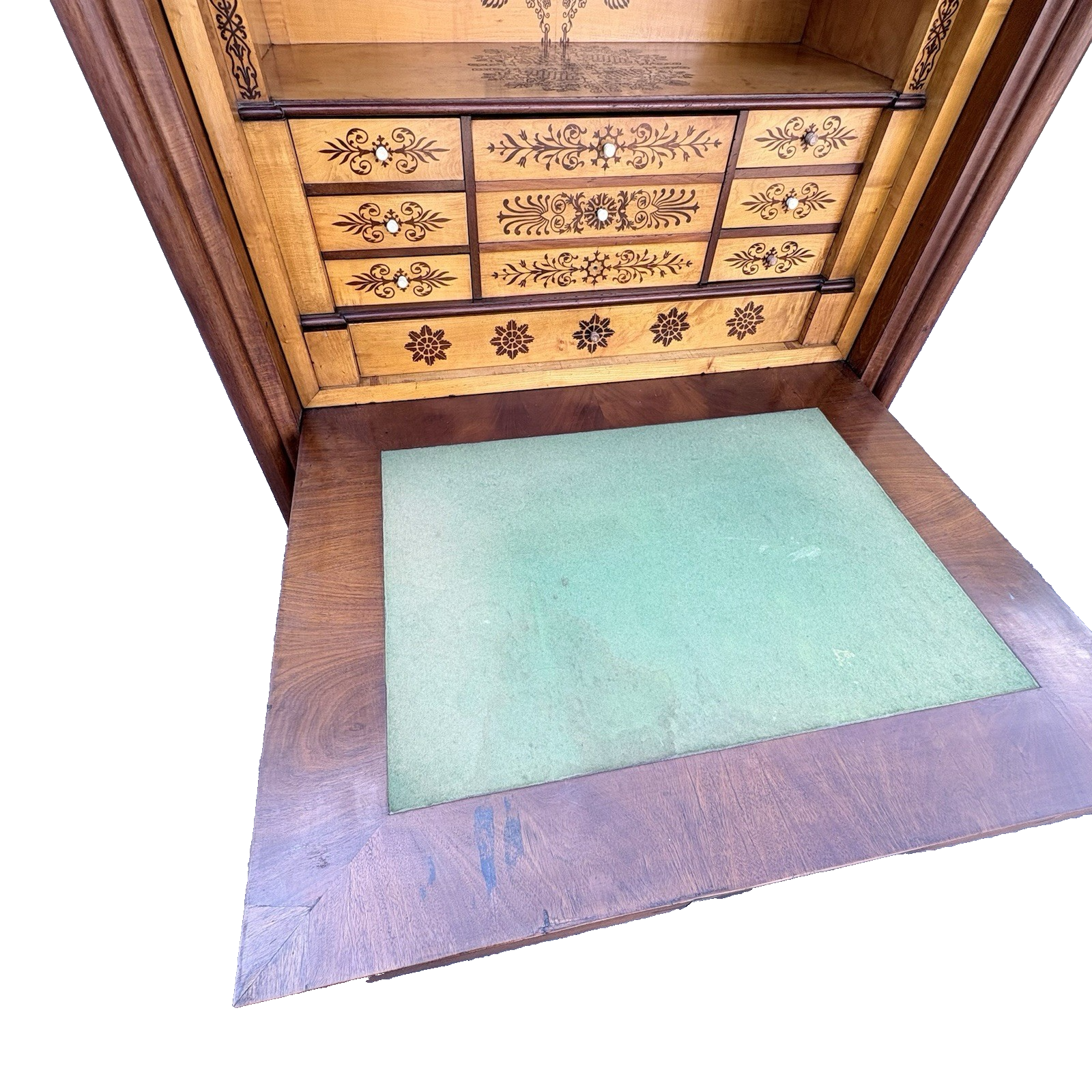 66985 SUPER RARE Drop Front Antique Desk