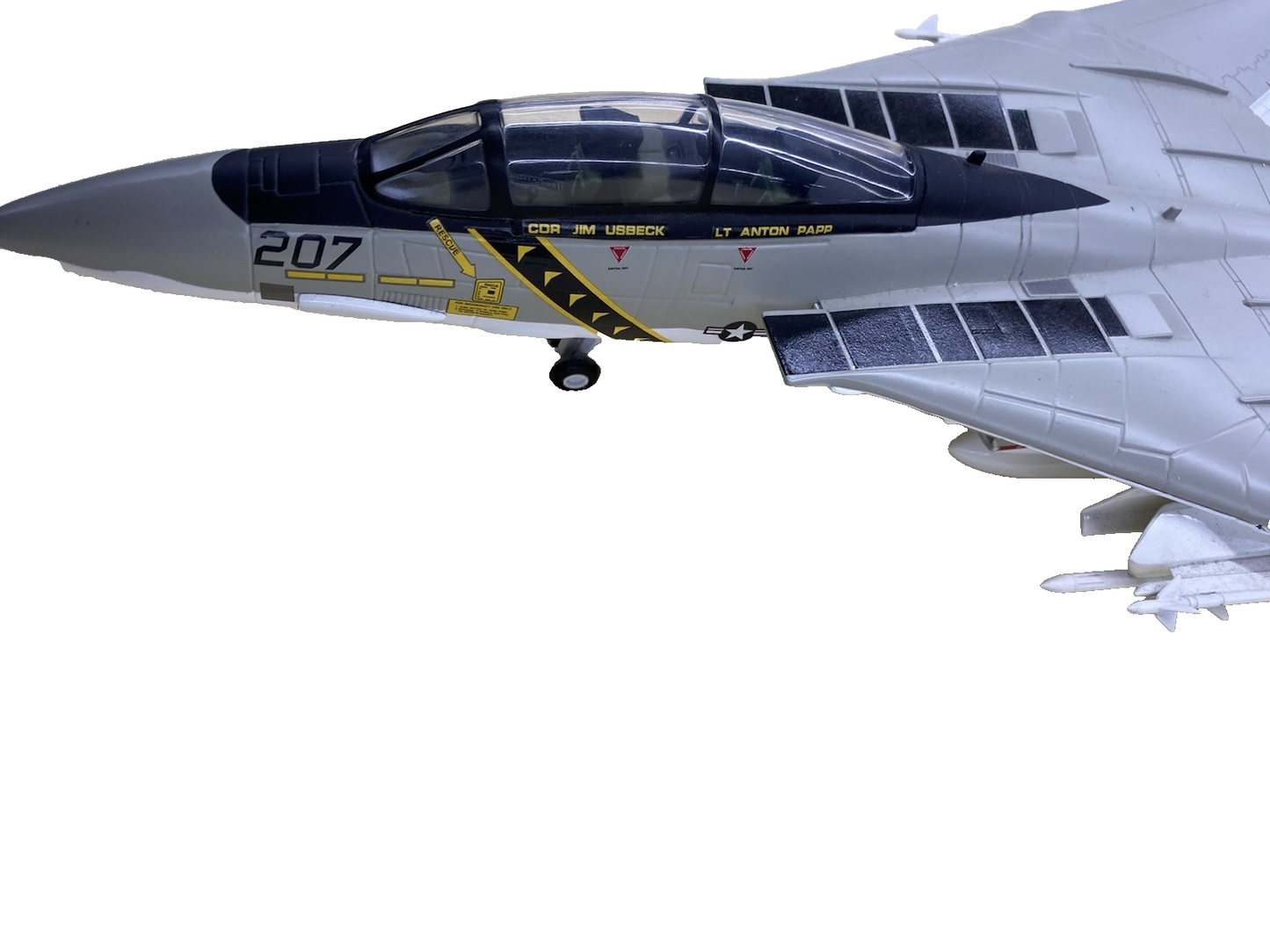 ES 228: Franklin Mint F 14 Tomcat U S Navy Jolly Rodger Airplane Plane