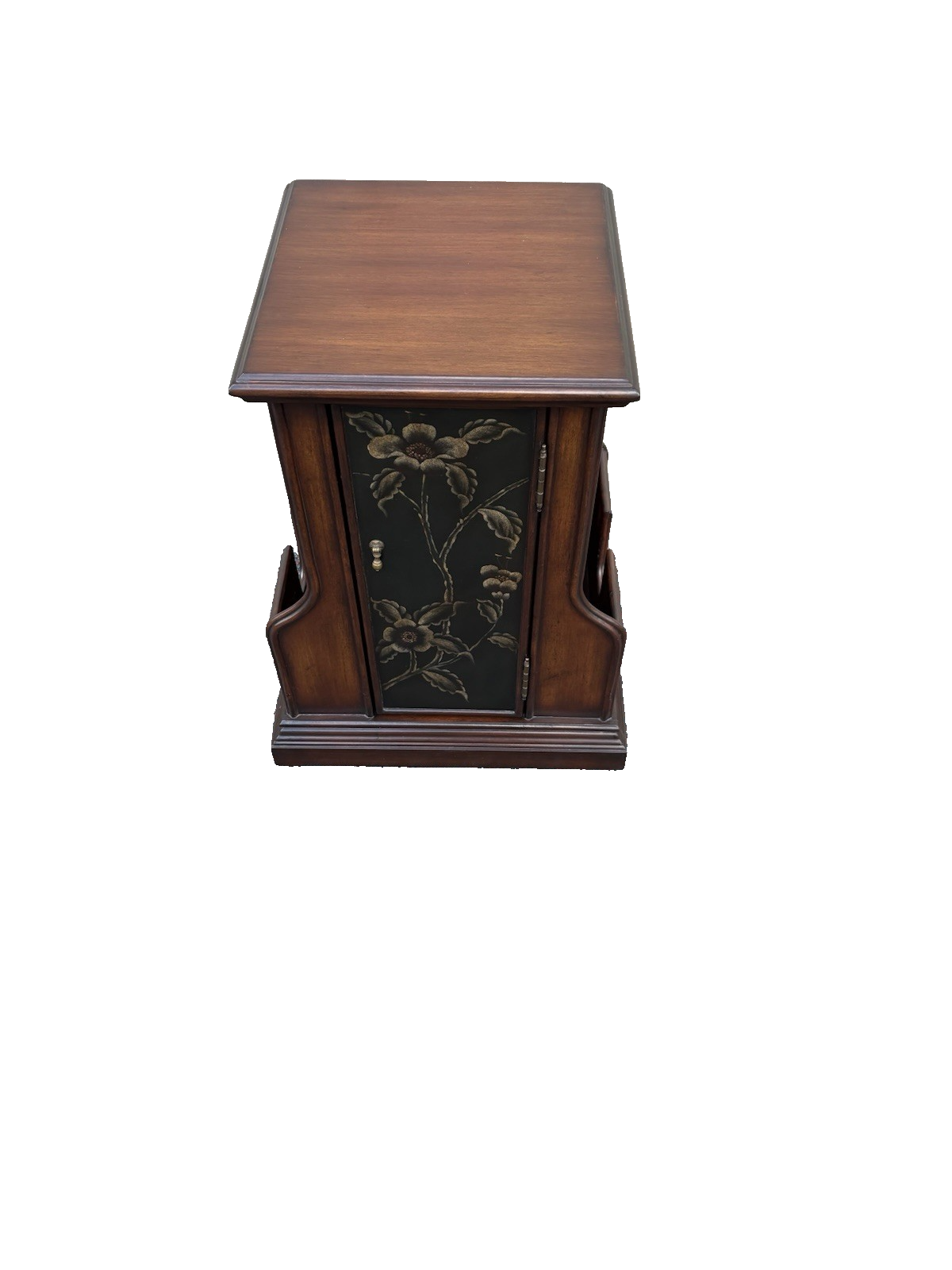 66983 Decorator Lamp Table Stand with Magazine Rack Sides