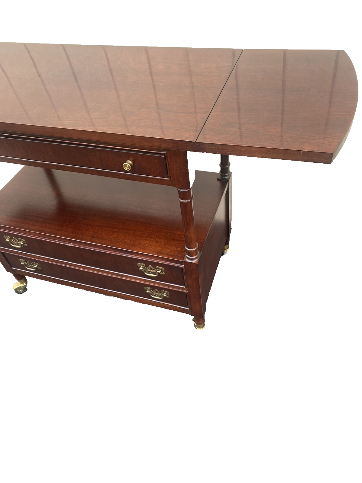 65303 BERNHARDT Mahogany Dropside Server Sideboard Cabinet