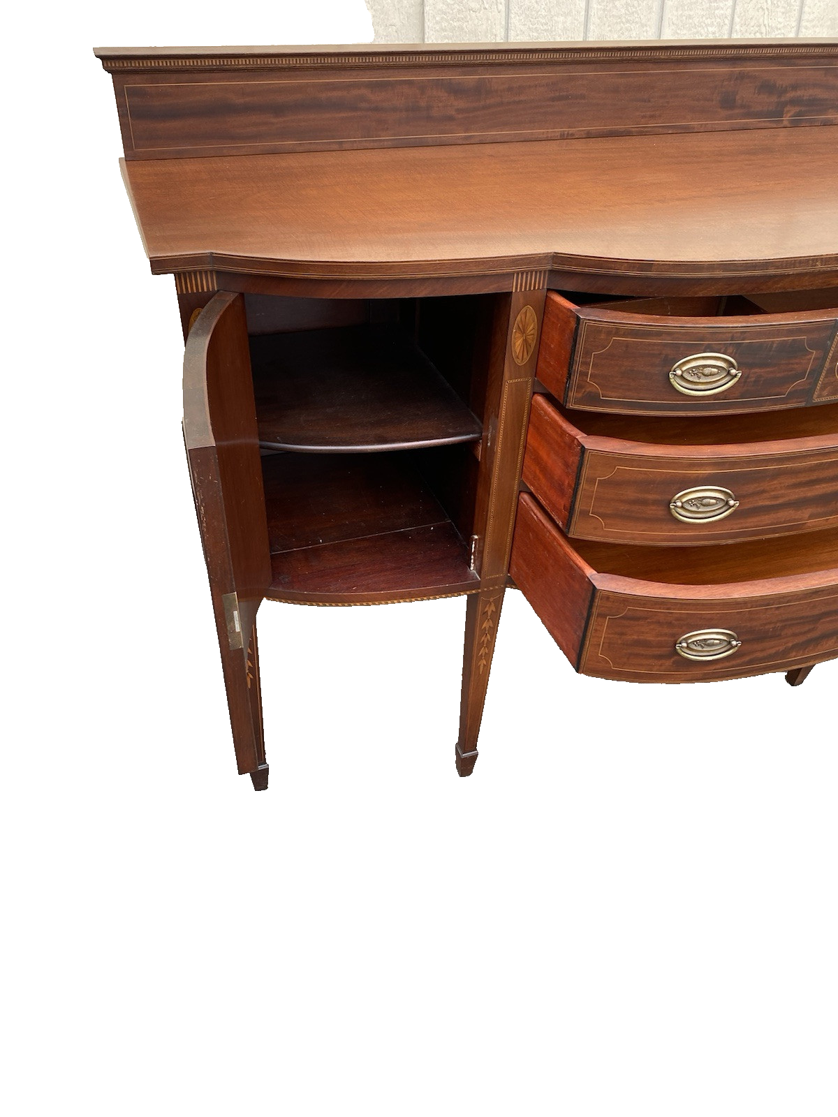 66402 POTTHAST Brothers Custom Hand Made Inlaid  Sideboard Server Cabinet