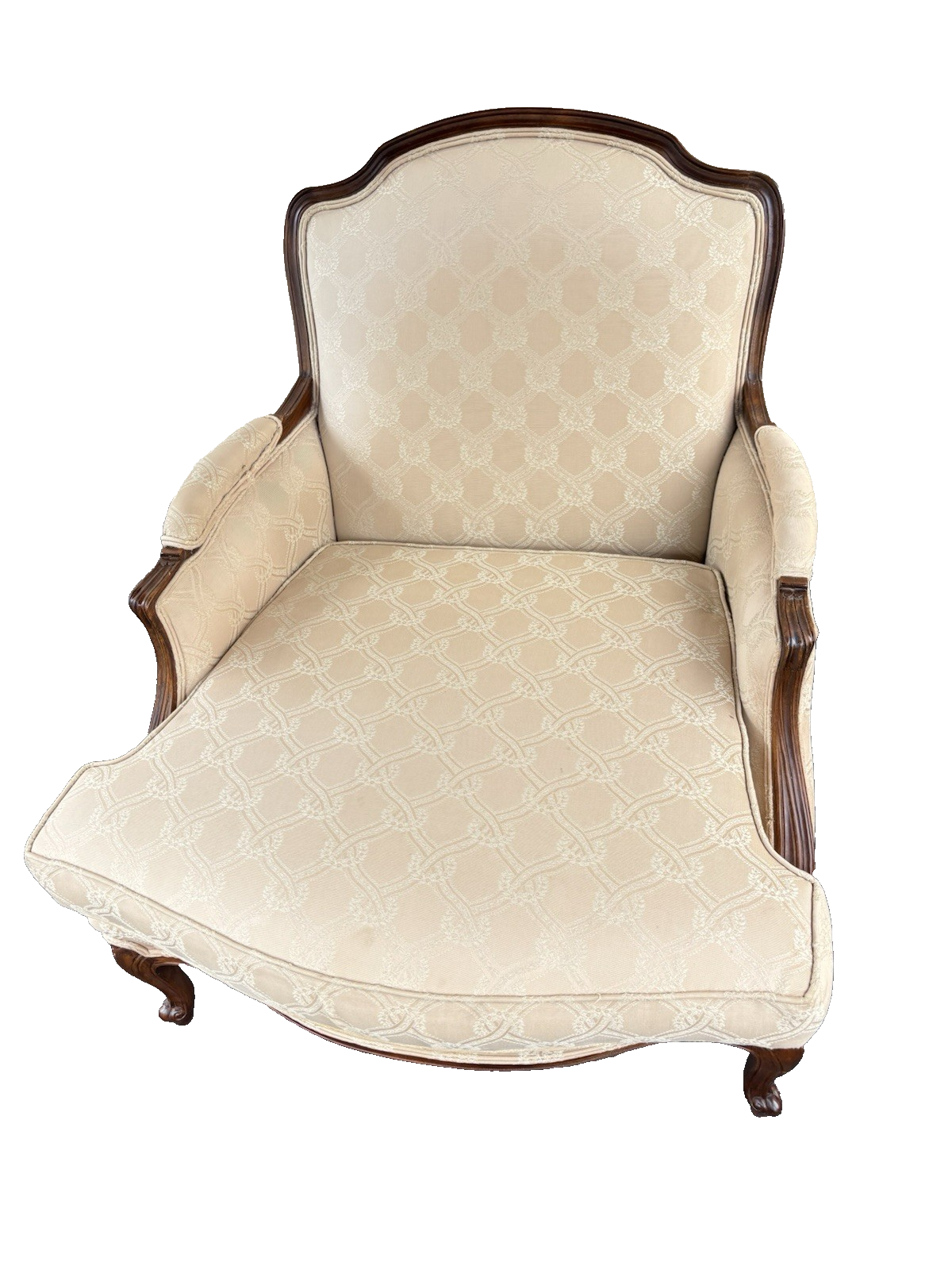 66808   ETHAN ALLEN Bergere Armchair Chair Louis XV