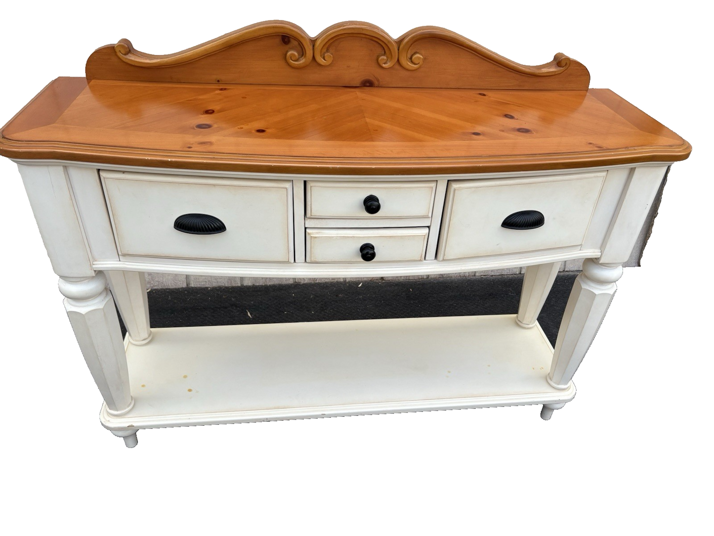 66890  Modern Country Buffet Sideboard Server Cabinet
