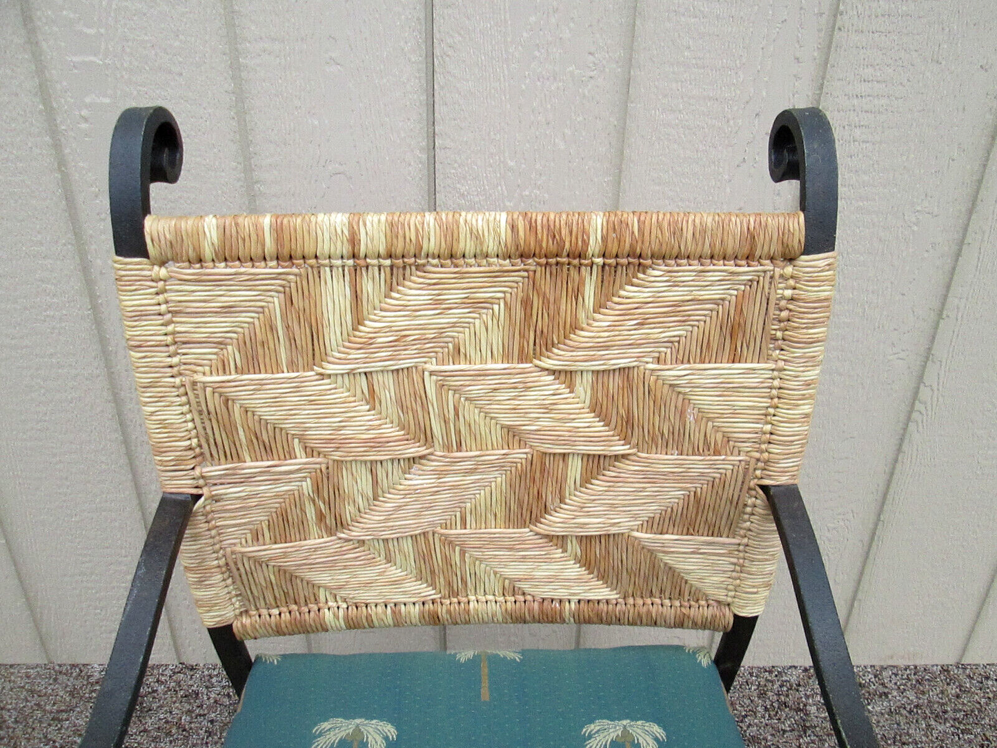 58051 Set of 4 QUALITY Heavy Metal Arm Chair Patio Chairs