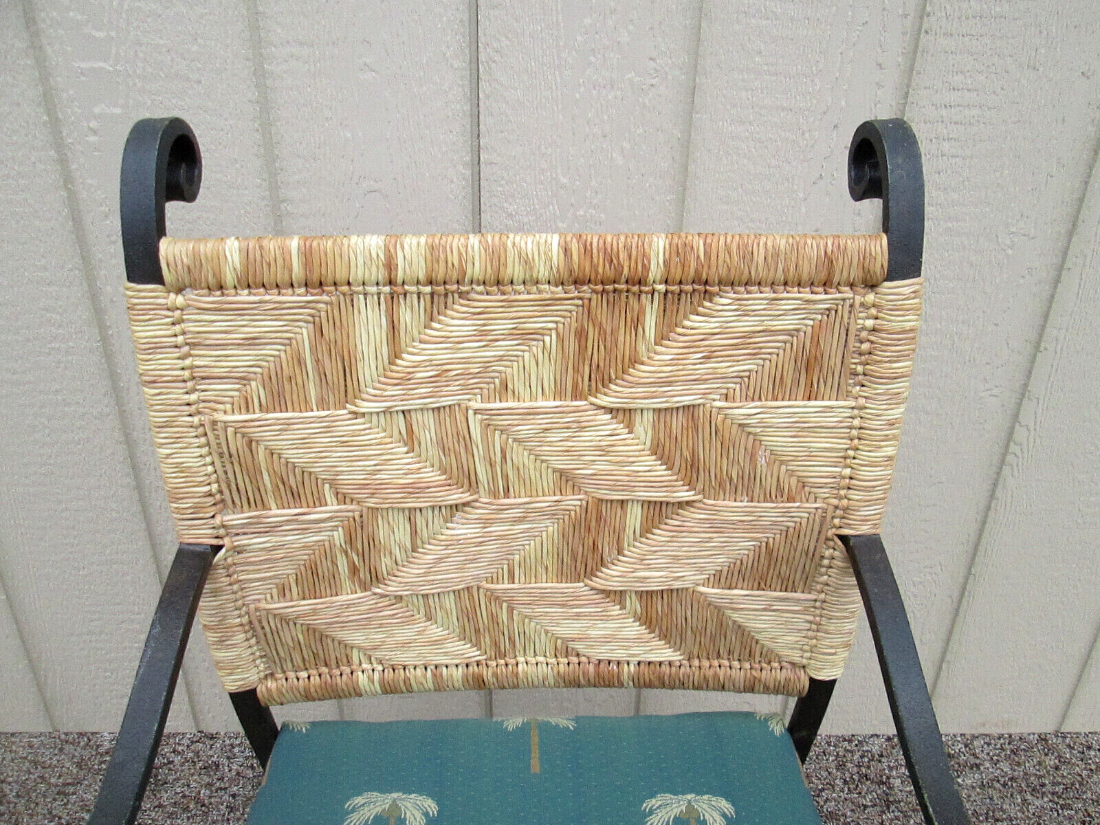 58051 Set of 4 QUALITY Heavy Metal Arm Chair Patio Chairs