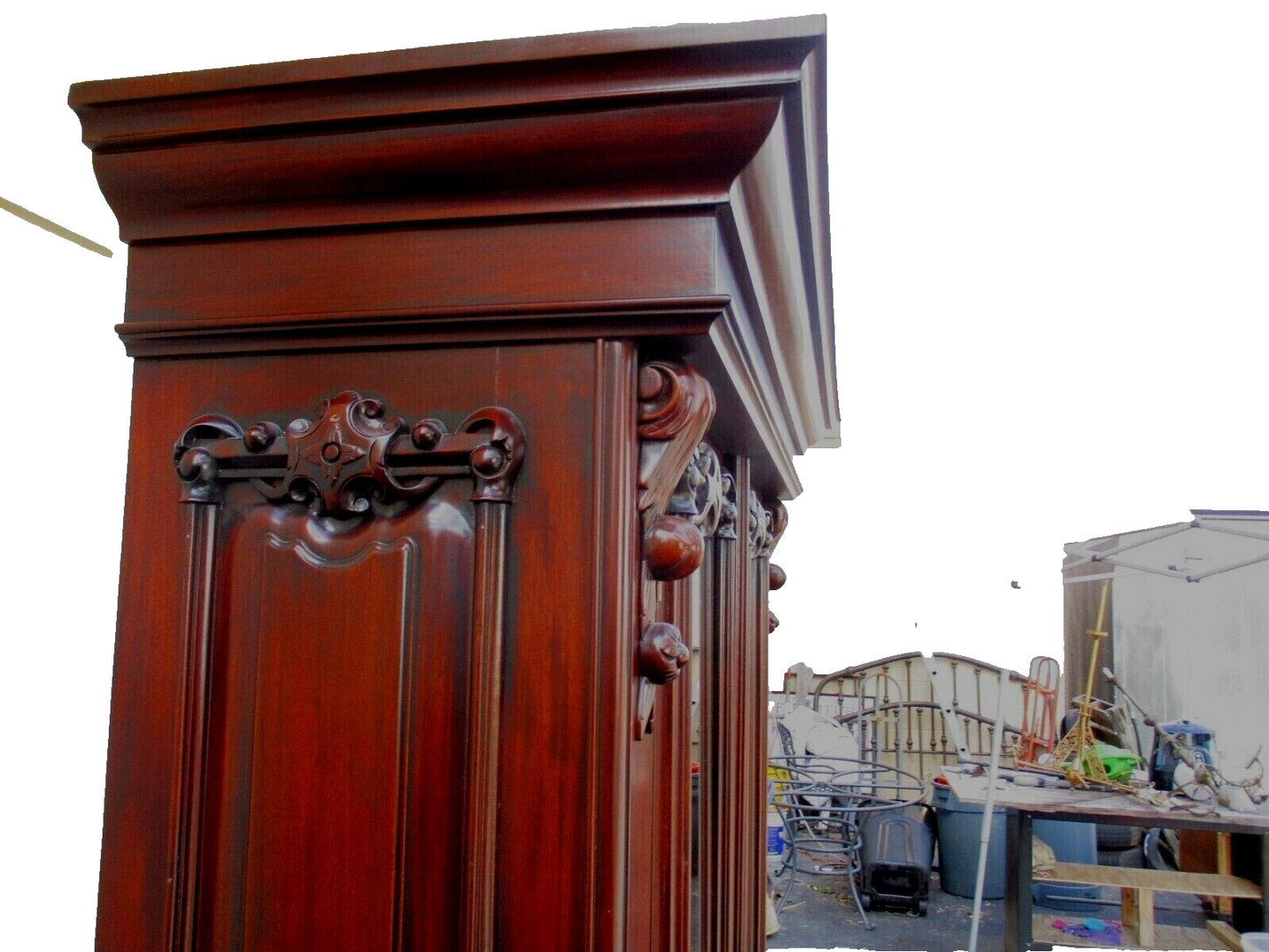 63752 Mahogany 2 pc. China Cabinet Curio Bookcase