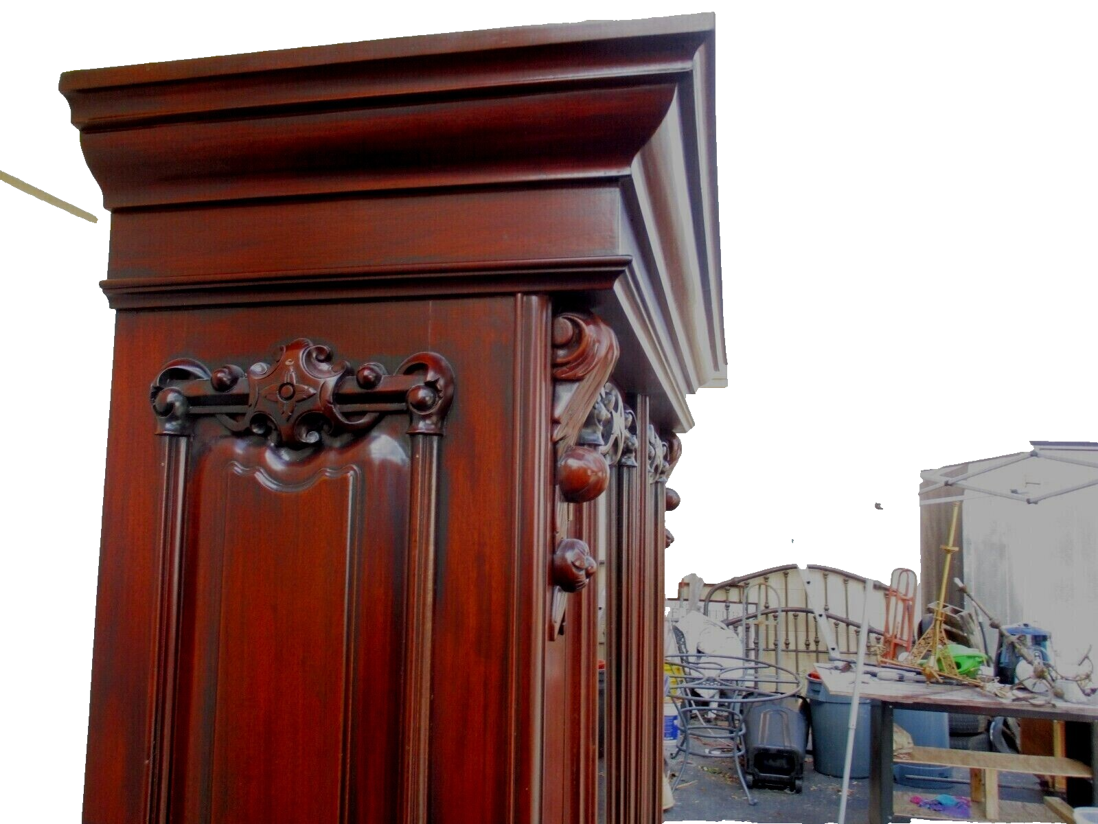 63752 Mahogany 2 pc. China Cabinet Curio Bookcase