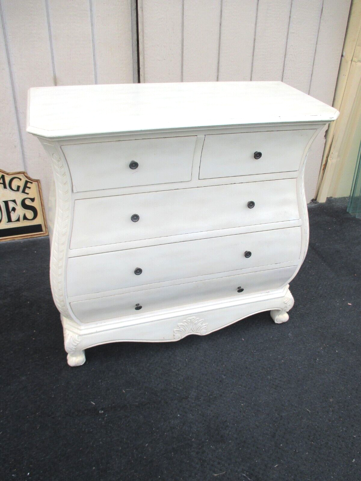 63996 Romantic Shabby High Chest Dresser