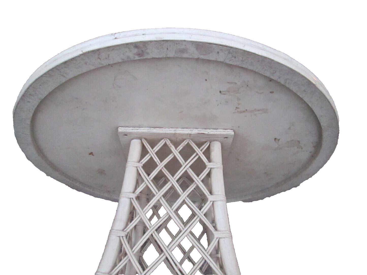 55219   Wicker Rattan Dining Kitchen Foyer Garden Table    42" Round Top