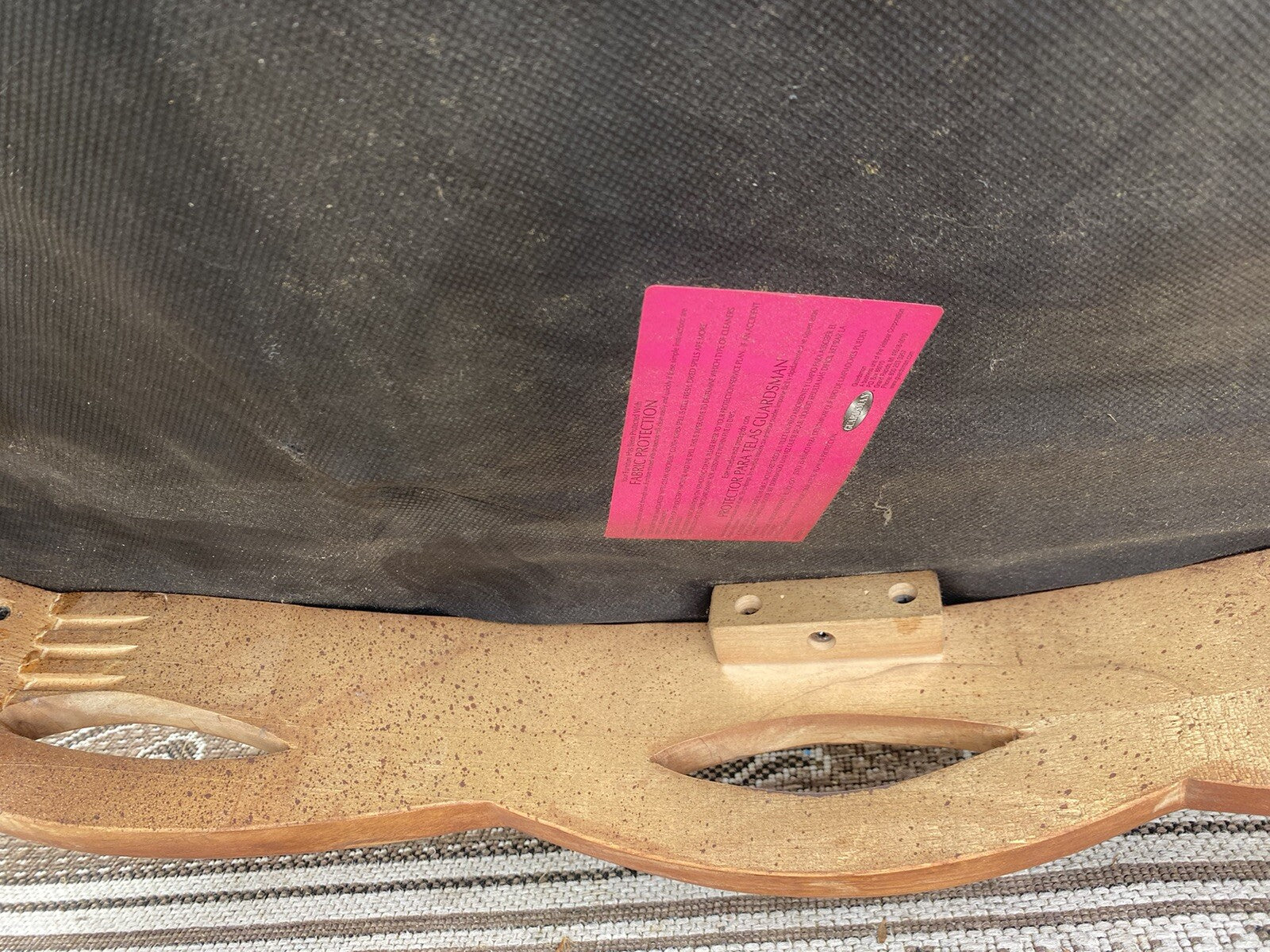 65401   Mealeys Furniture French Country Bergere Armchair w/ Stool