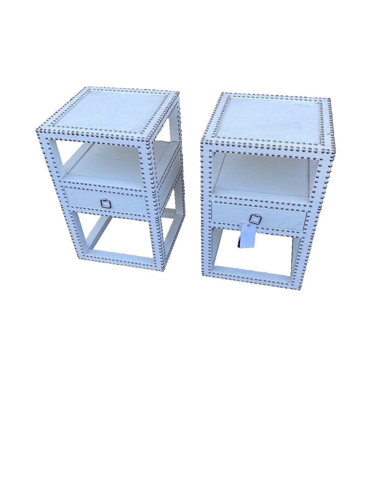 65680 Pair Decorator Modern Nightstand End Table Stand