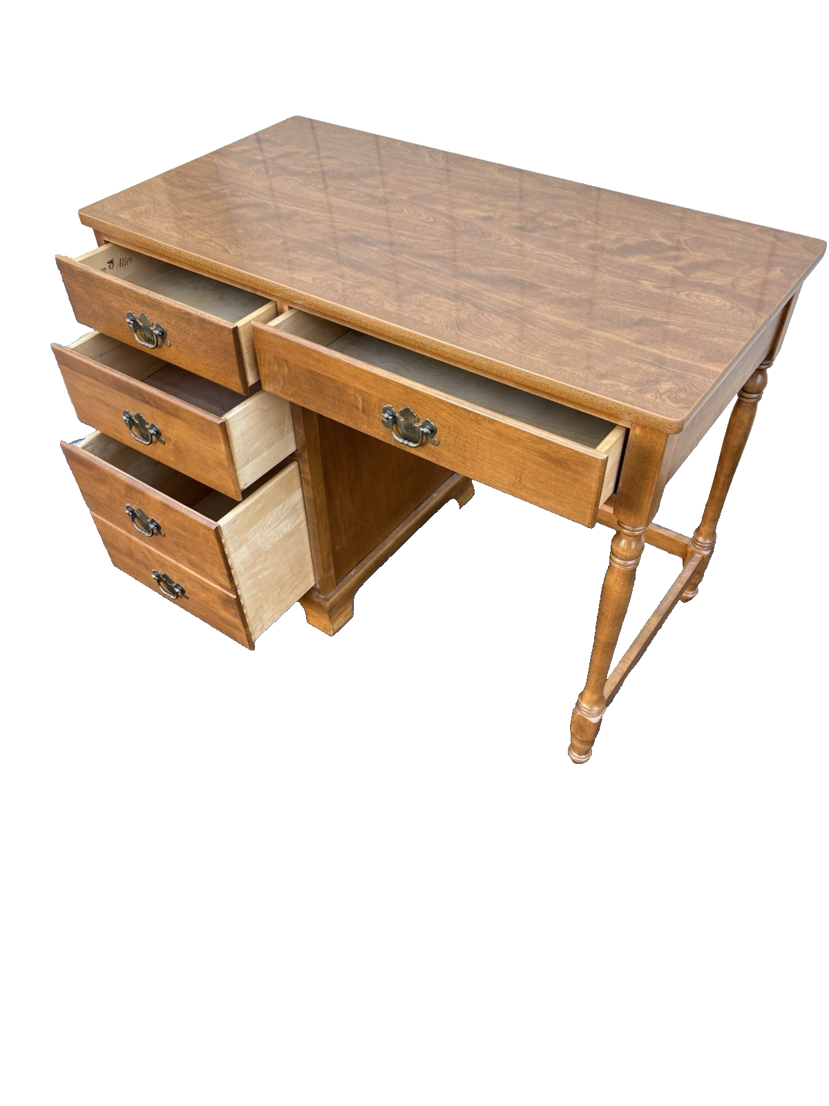 66812  ETHAN ALLEN Maple Office Desk Vanity