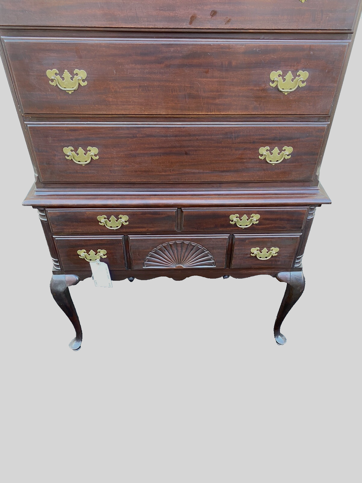 66361  Mahogany Van Sciver High Boy Dresser