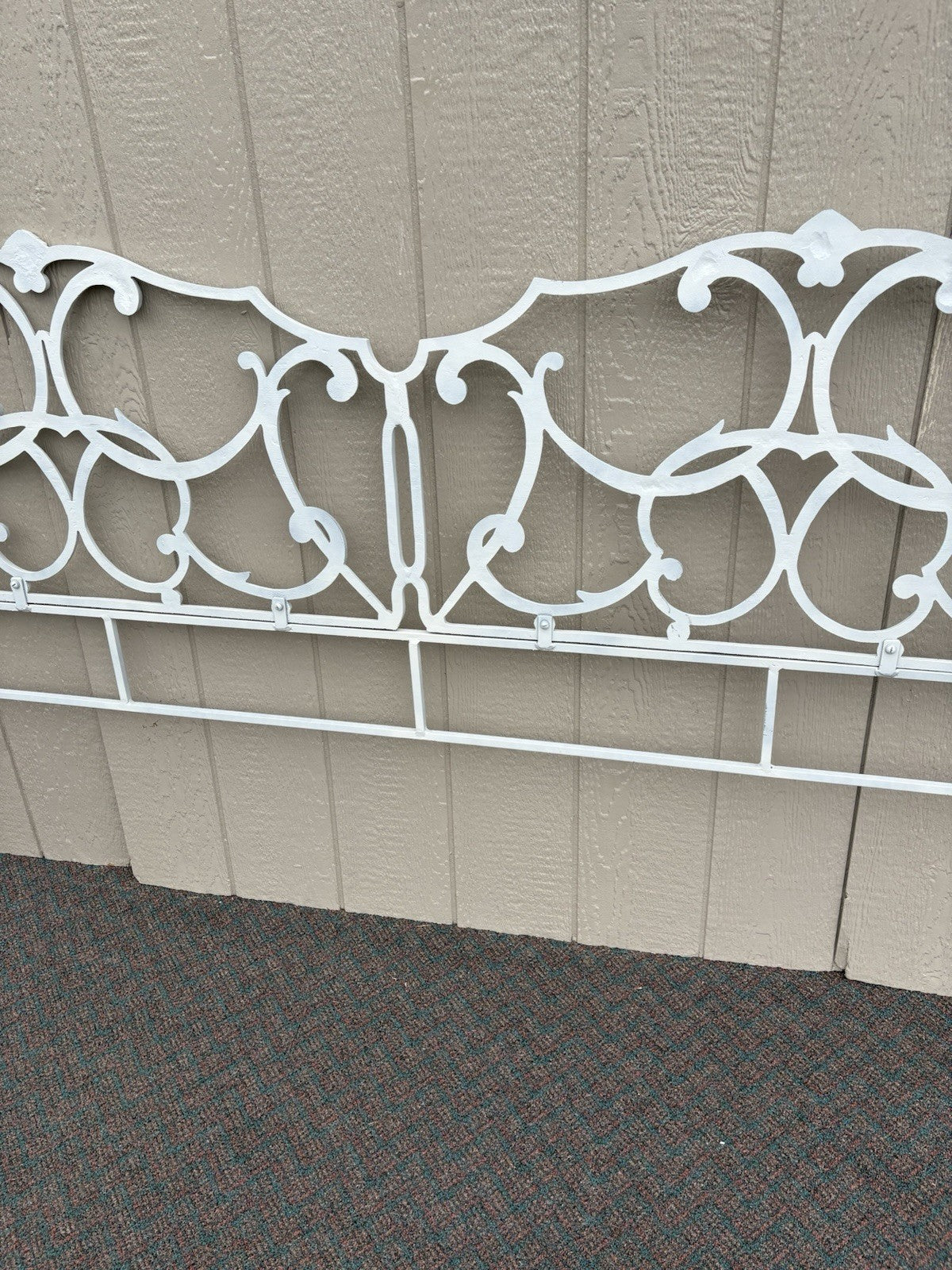 67185 KING Size Metal Decorator Headboard Bed