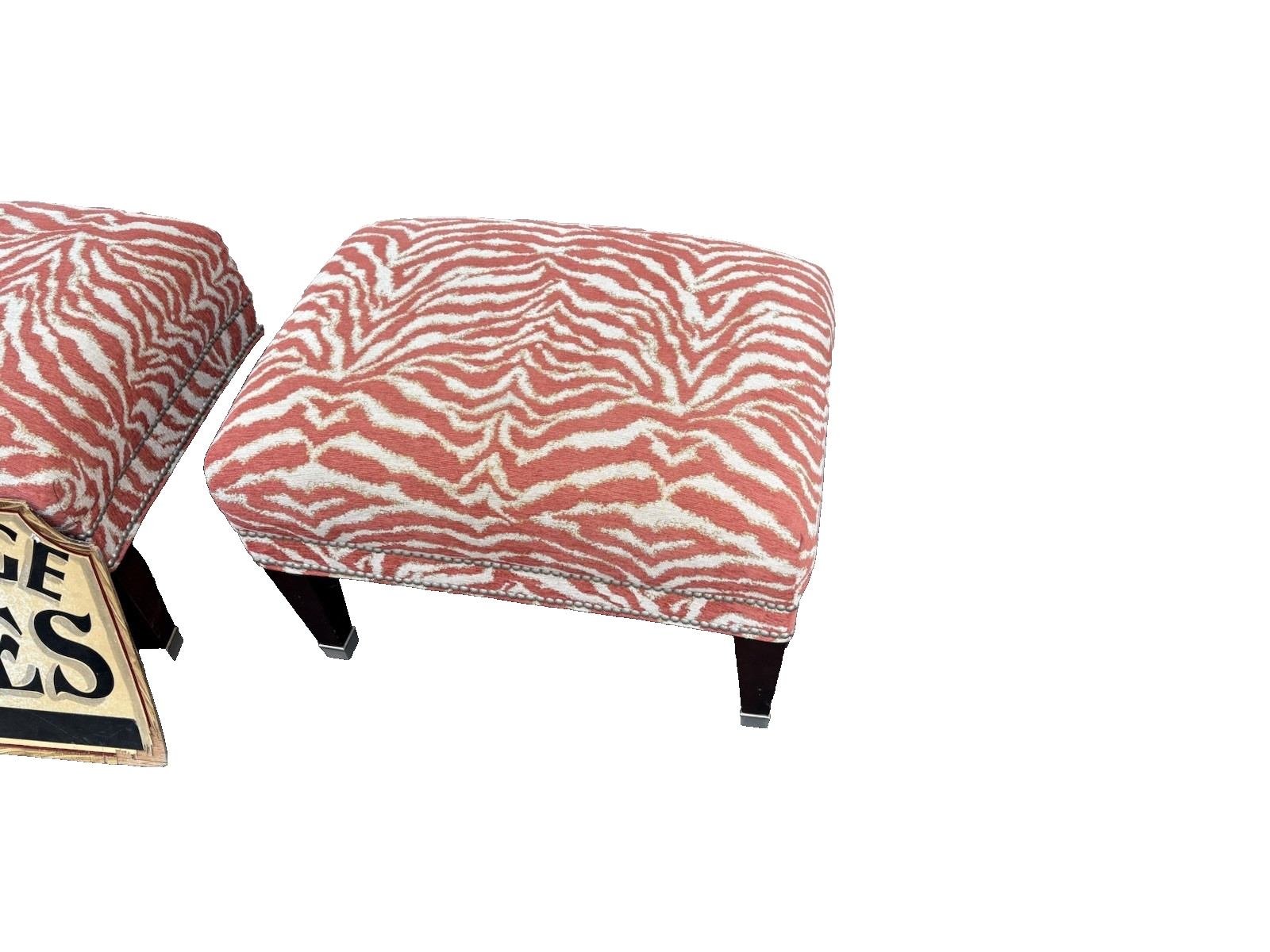 66787   Pair Modern Ottomans Bench Stool s