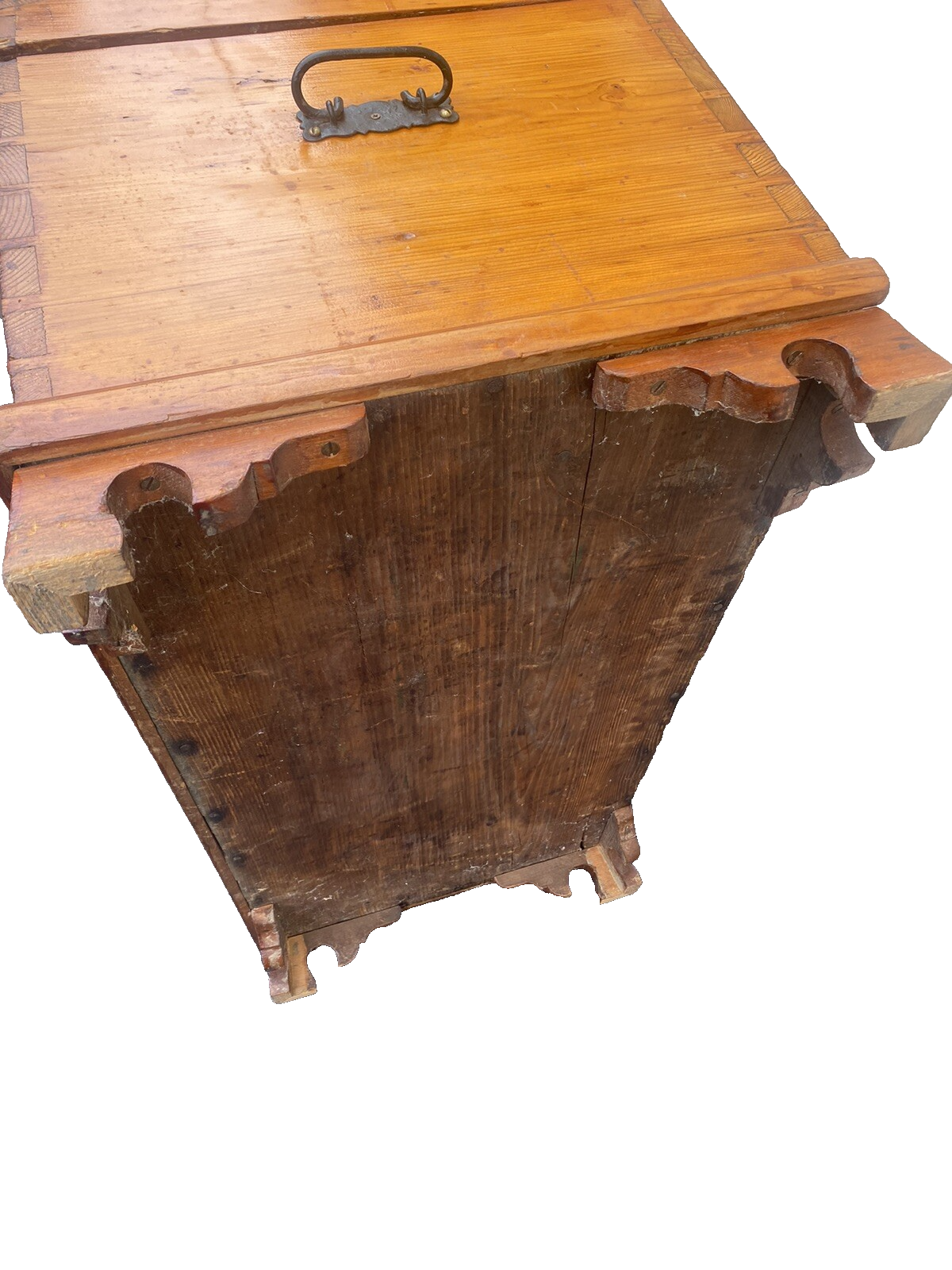 65436 Antique Primitive Blanket Storage Chest