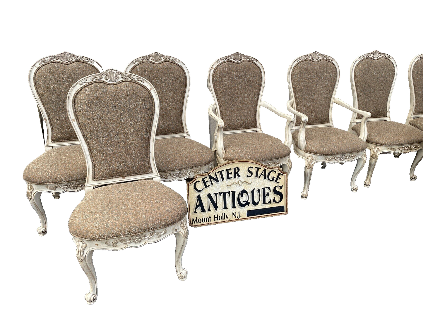 65320 CENTURY Furniture set of 10 Louis XV Dining Chair s