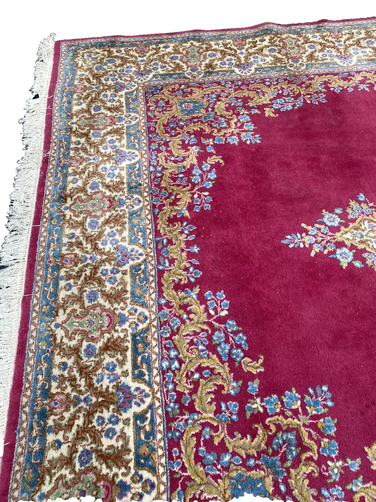 RUG 23:   Hand Woven   Oriental Carpet Rug Kirman   Size  8' 9" x 12 '