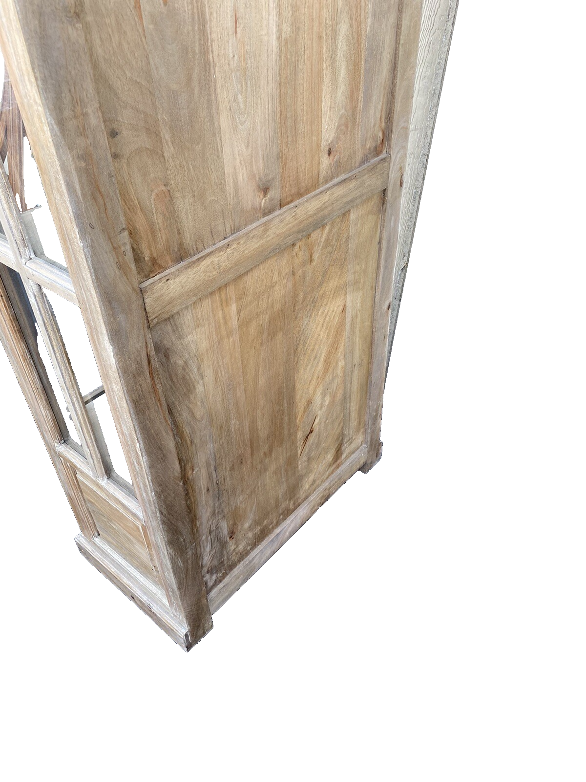 65631   Modern Rustic Bookcase Curio with Original Finish and 2 Drawers