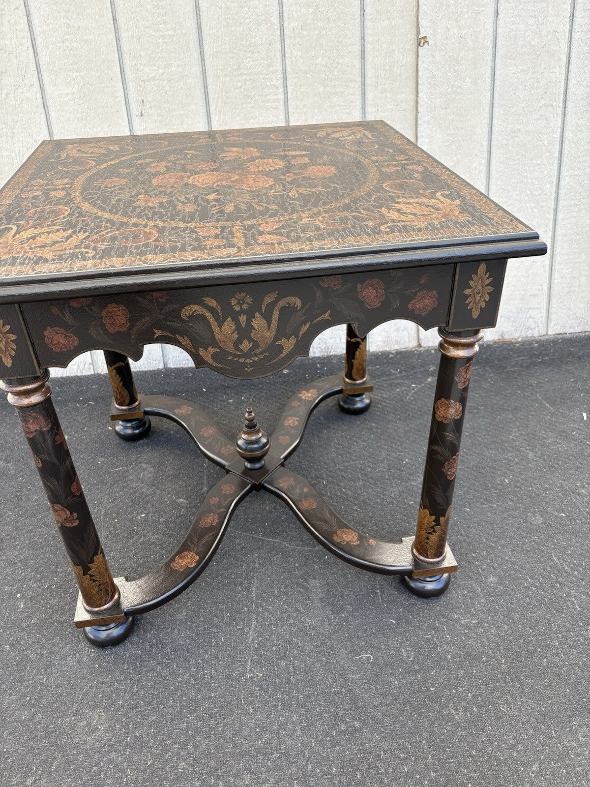 66704 Ebony Decorator Lamp Table Stand