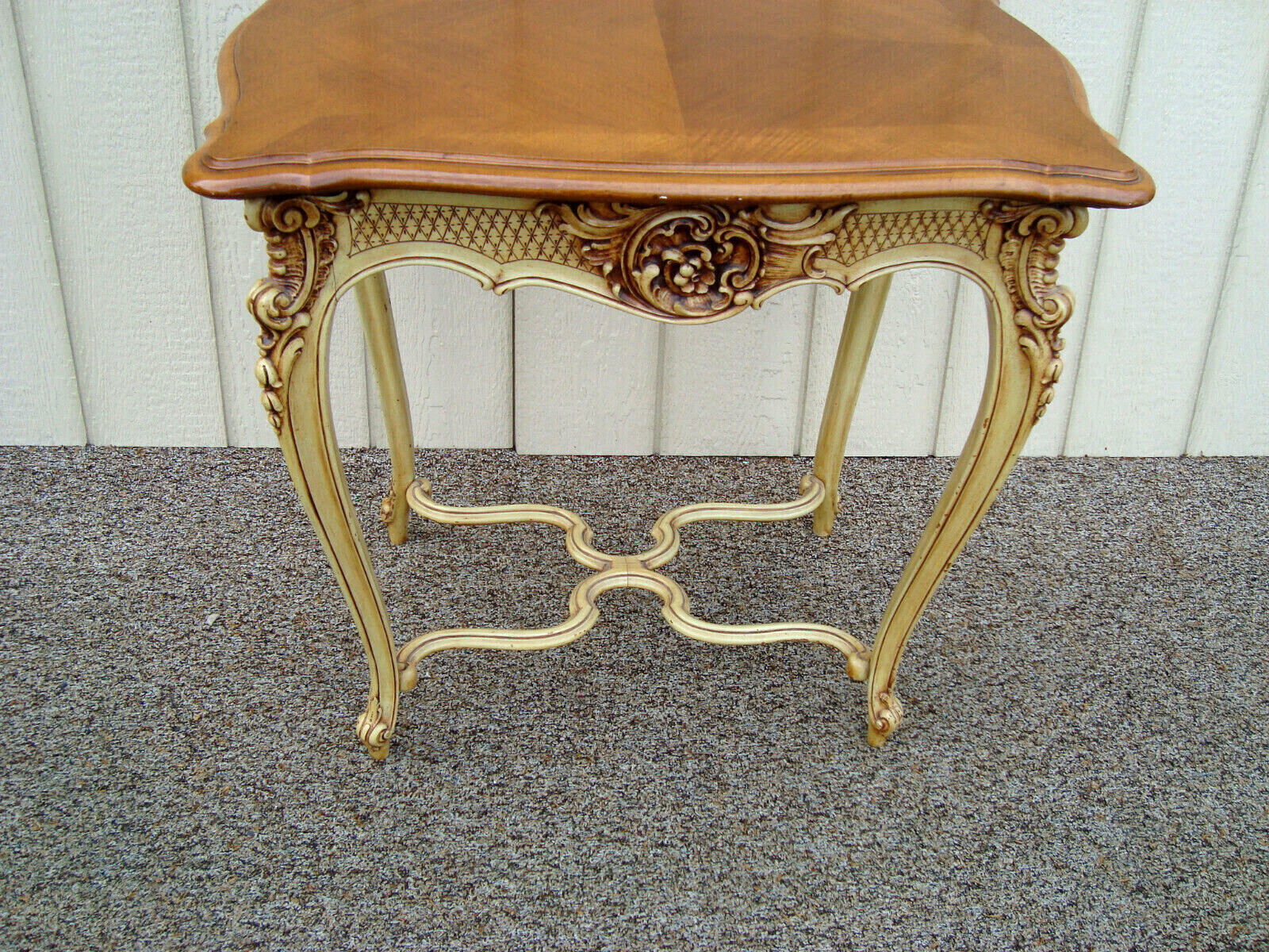 59969 QUALITY Satinwood Lamp Table Stand w Orignal Factory Painted Base