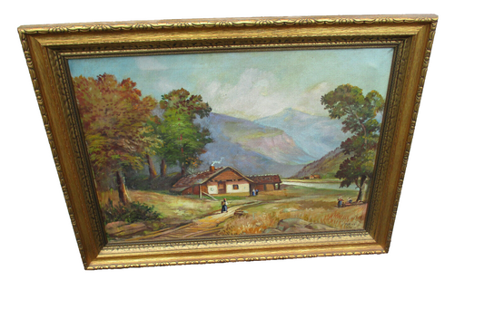 ART 07:  Oil Painting on Canvas Signed O ARNOLD 